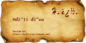 Hüll Éva névjegykártya